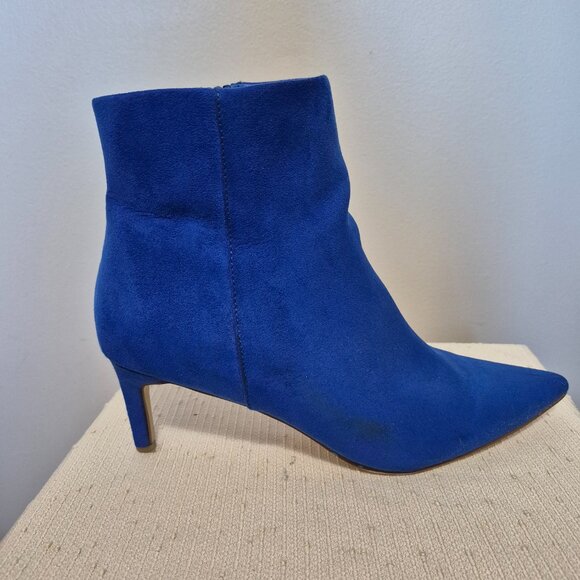 Blue (faux) Suede Booties! - Picture 2 of 12